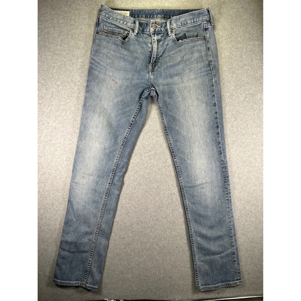 Banana Republic Slim Fit Light Wash Denim Jeans Mens 31W 32L Blue 5-Pocket